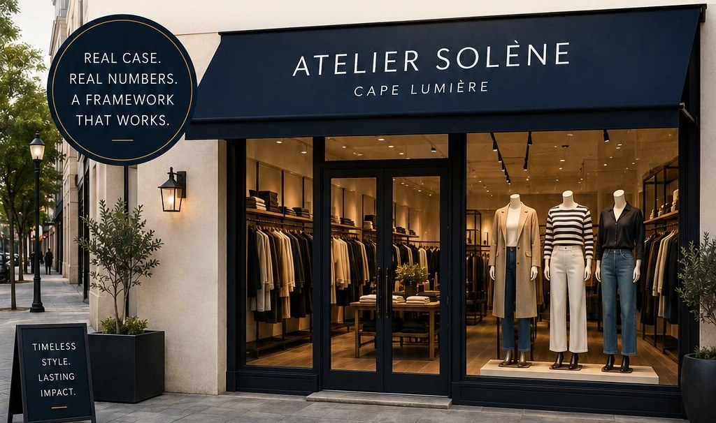 Atelier Solène storefront, Cape Lumière